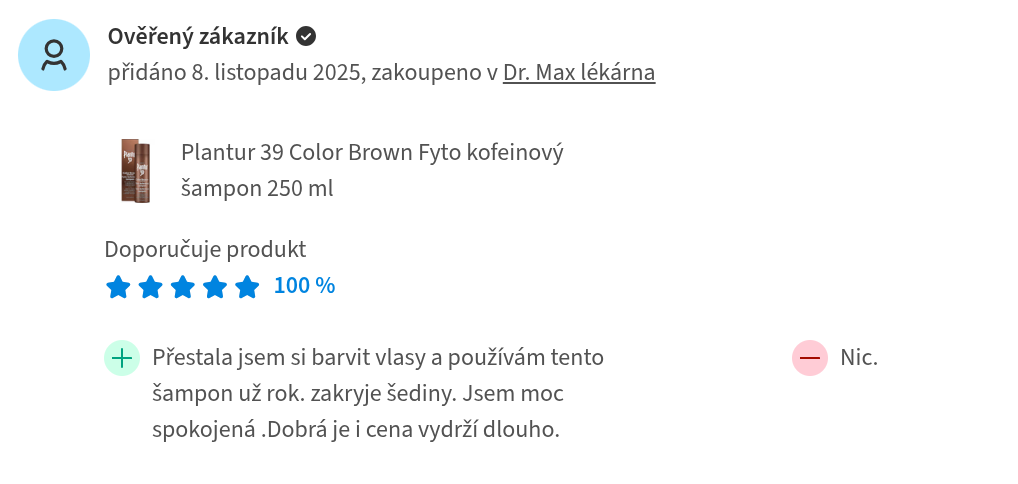 hnědý šampon plantur39