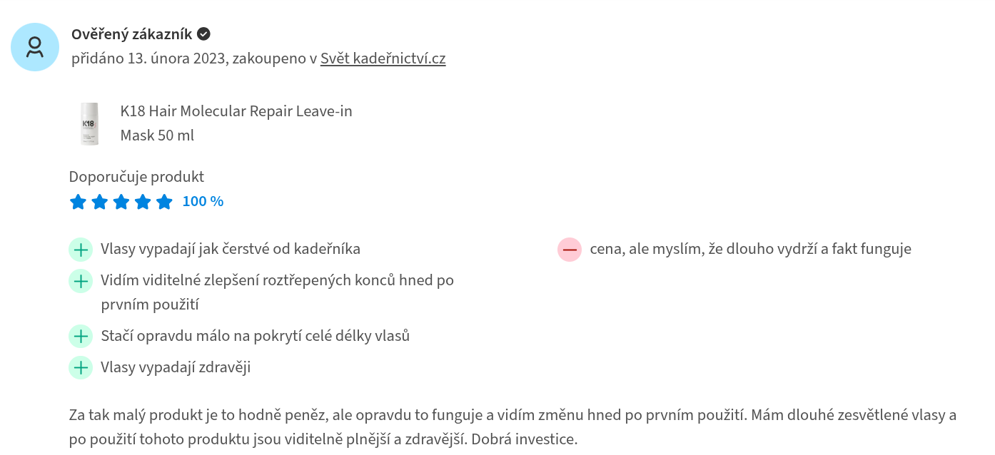 K18 maska zkušenost
